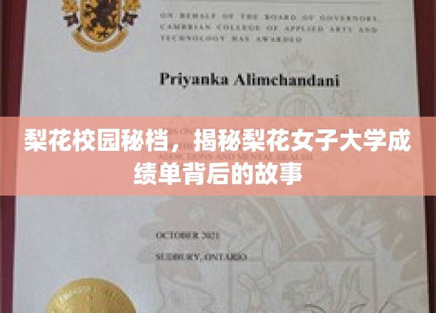 梨花风云录，揭秘女子大学成绩单背后的传奇故事