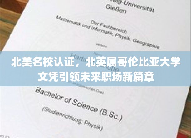 北英属哥伦比亚大学国际认证文凭，打造职场精英新纪元