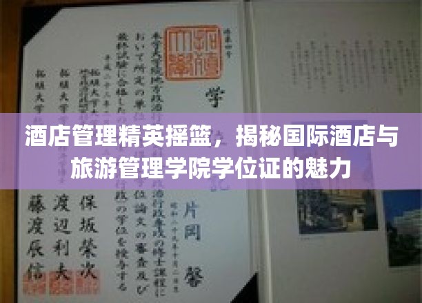 酒店精英育成之地，探索国际酒店与旅游管理学院的学位证辉煌价值