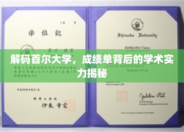首尔大学深藏功与名，一窥成绩单背后的强大学术底蕴