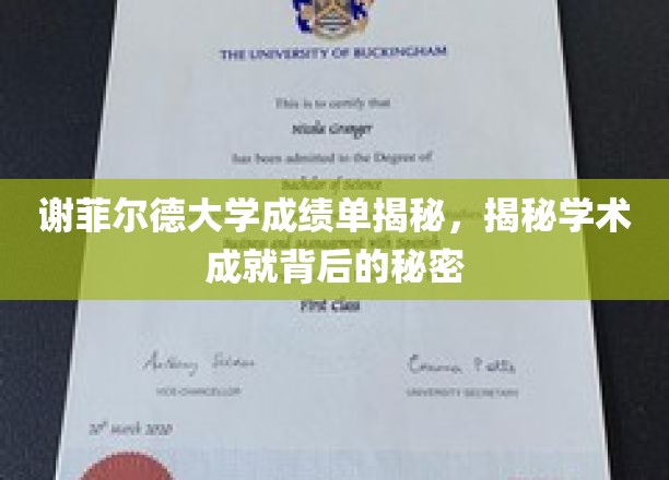 探秘谢菲尔德大学，成绩单背后的学术传奇