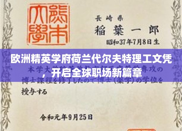 荷兰代尔夫特理工硕士，领航国际职场新境界