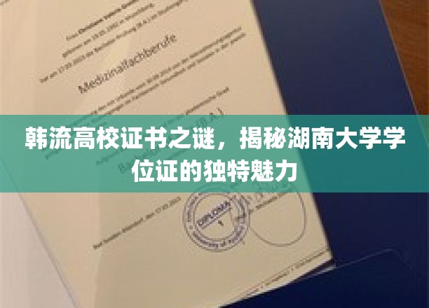 韩流高校证书之谜，揭开湖南大学学位证的独特魅力
