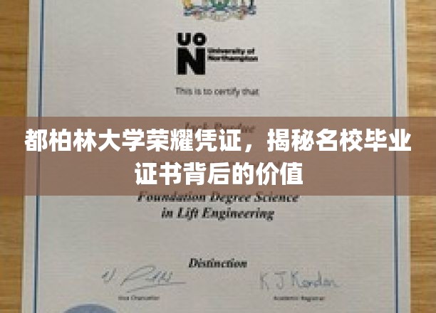 解码都柏林大学文凭，探寻顶尖学府认证的力量与价值