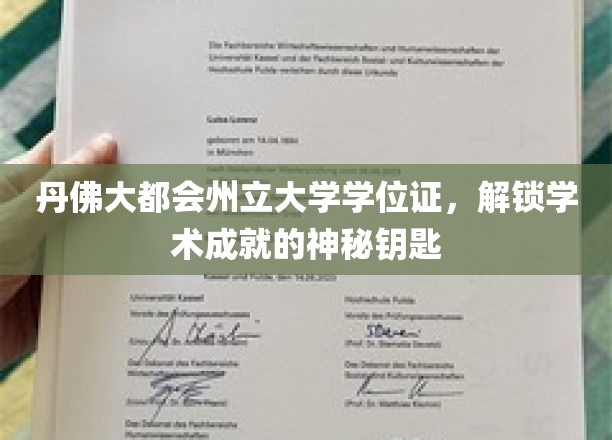 丹佛大都会州立大学学位证，解锁学术成就的神秘钥匙