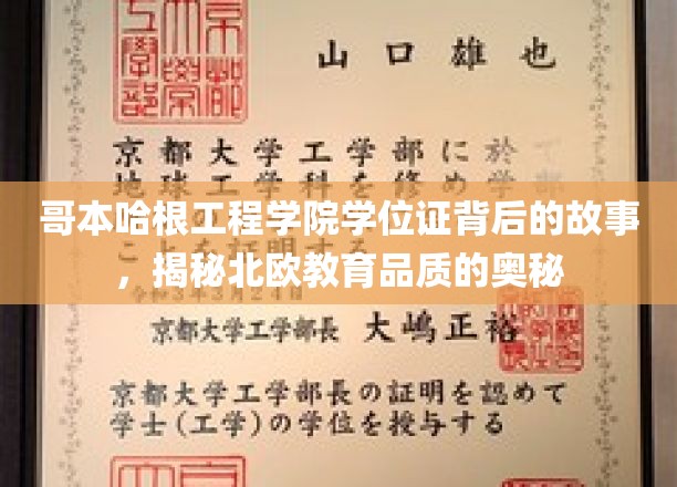 探寻哥本哈根工程学院学位证背后的传奇，北欧教育精髓大揭秘