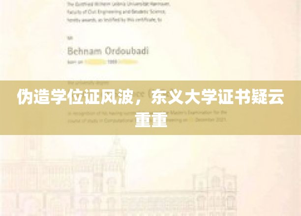 伪造学位证风波，东义大学证书疑云重重
