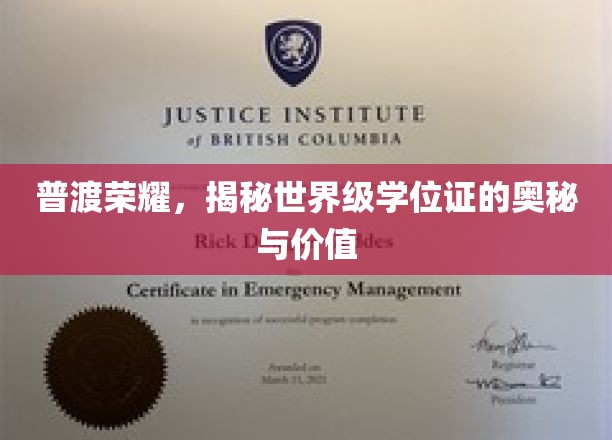 学位证的荣耀之光，探寻世界级学历背后的价值奥秘