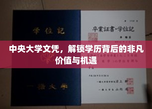 中央大学文凭，揭开学历非凡潜力，探索无限机遇