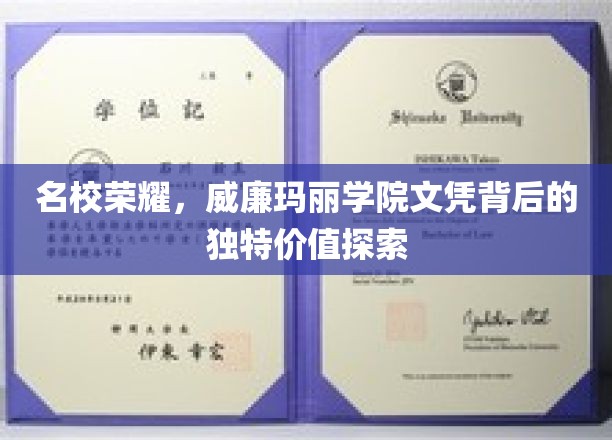 威廉玛丽学院文凭，揭开名校光环下的价值密码