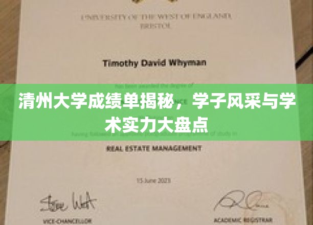 清州大学成绩单揭秘，学子风采与学术实力全面展示
