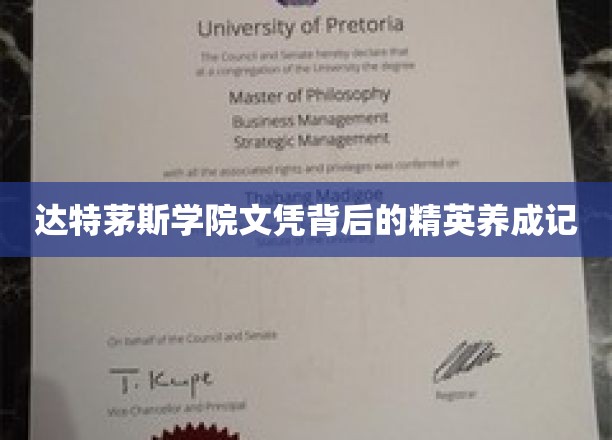 达特茅斯精英之路，揭秘文凭背后的非凡成长故事