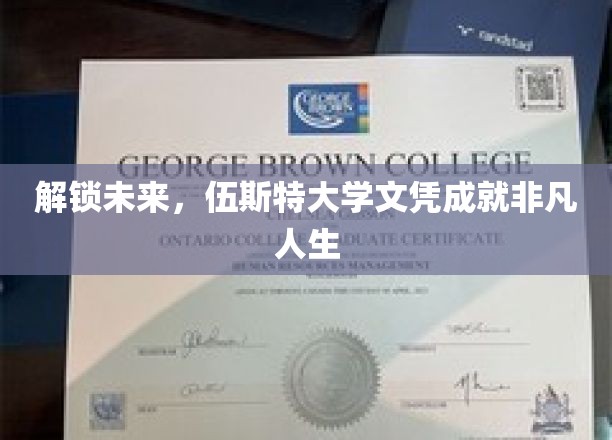 伍斯特大学文凭，开启非凡未来之旅