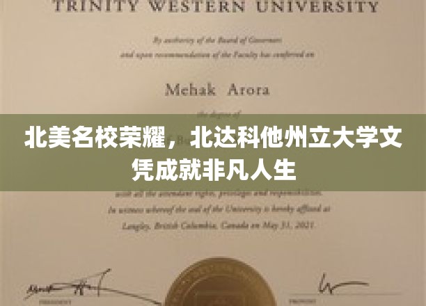 北美精英摇篮，北达科他州立大学学位铸就辉煌未来