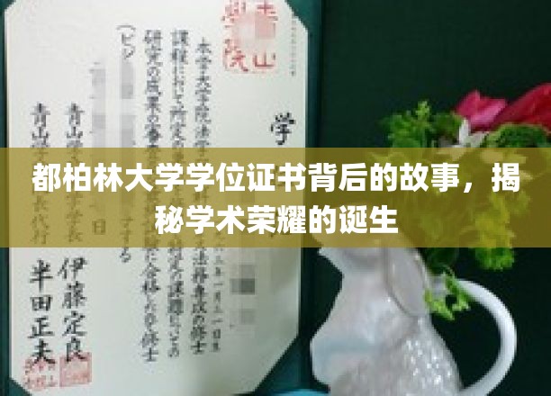 都柏林大学学位证书背后的故事，揭秘学术荣耀的诞生