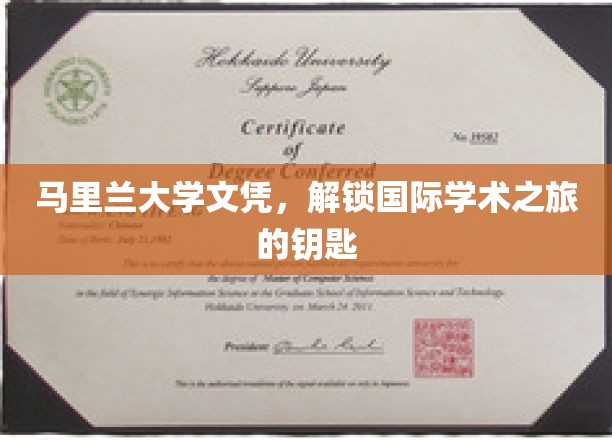 开启全球学术殿堂的马里兰大学文凭钥匙