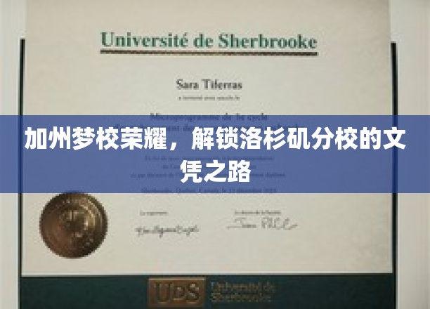 加州梦校荣耀，开启洛杉矶分校的文凭之旅