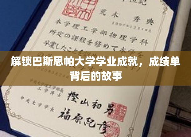 解锁巴斯思帕大学学业成就，成绩单背后的故事