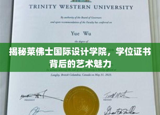 揭秘莱佛士国际设计学院，学位证书背后的艺术魅力