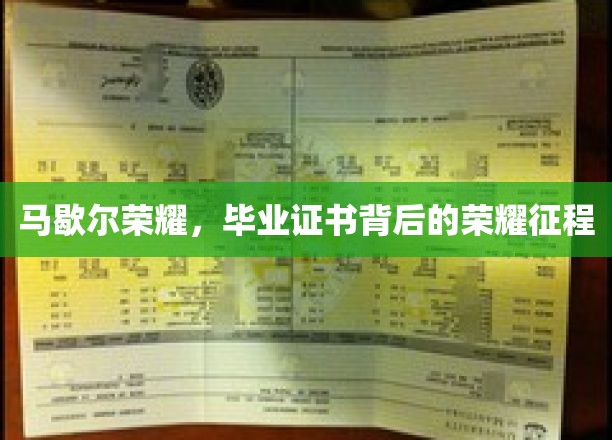 马歇尔荣耀，毕业证书见证的不凡征途