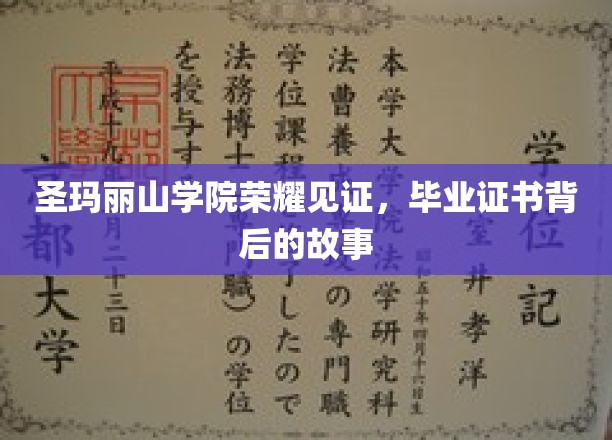 圣玛丽山学院毕业证背后的传奇历程