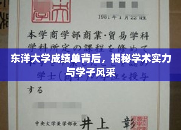 东洋大学成绩单，一窥学术实力与学子风采的秘境