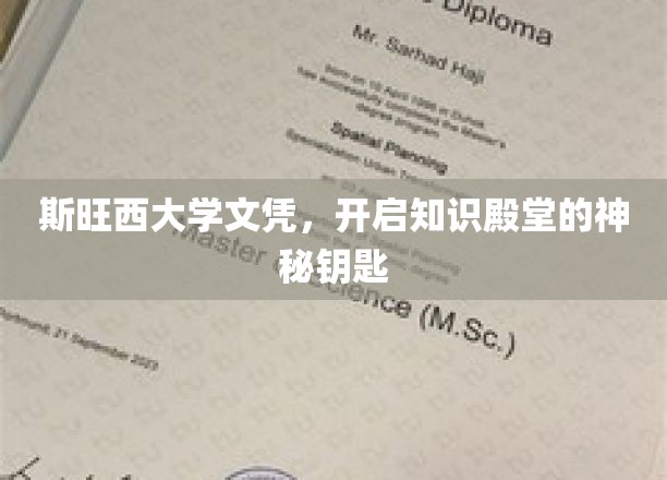 解锁知识之门，斯旺西大学文凭的非凡钥匙
