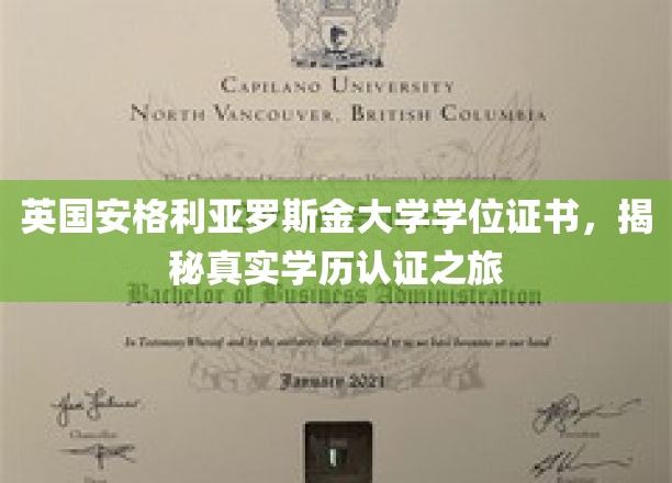解码英国安格利亚罗斯金大学学历认证，一场真实的学位证书探寻之旅