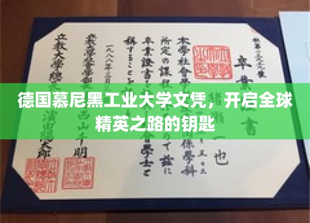 慕尼黑工大文凭，解锁全球精英职业生涯的神秘之门