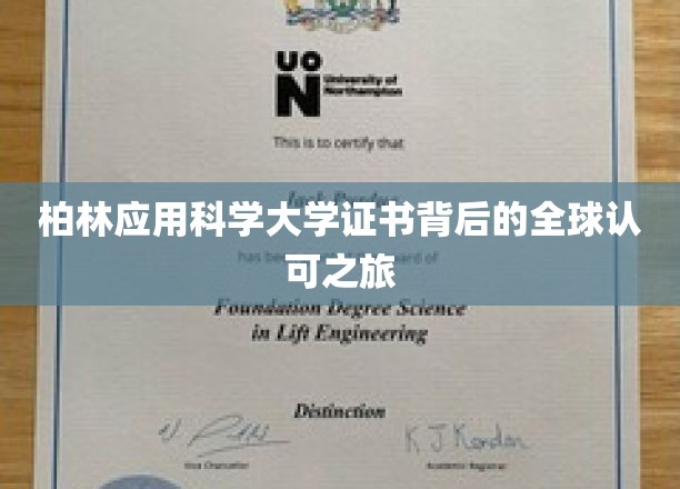 全球通行证，揭秘柏林应用科学大学证书的国际影响力