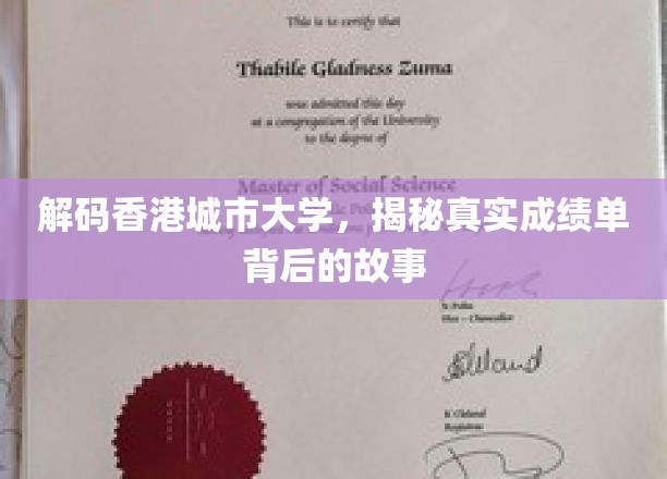 香港城市大学成绩单揭秘，探寻背后的学术传奇