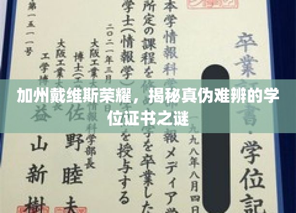 加州戴维斯荣耀之谜，学位证书的传奇与真相探寻