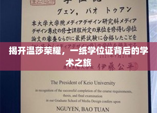 揭开温莎荣耀，一纸学位证背后的学术之旅