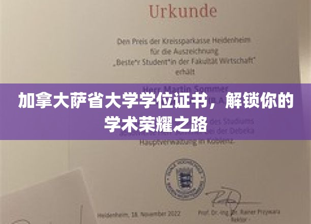 萨省大学学位证书，开启你的学术巅峰之旅