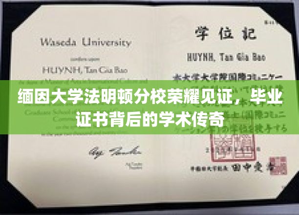 缅因大学法明顿分校，毕业证书背后的荣耀与学术传奇之旅