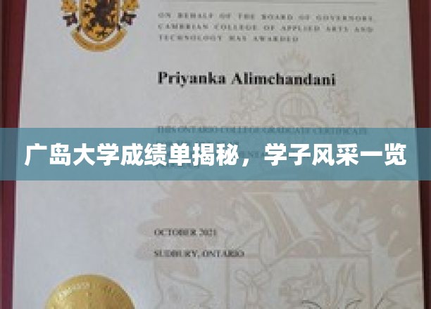 解锁广岛大学成绩单，一睹学子卓越风采