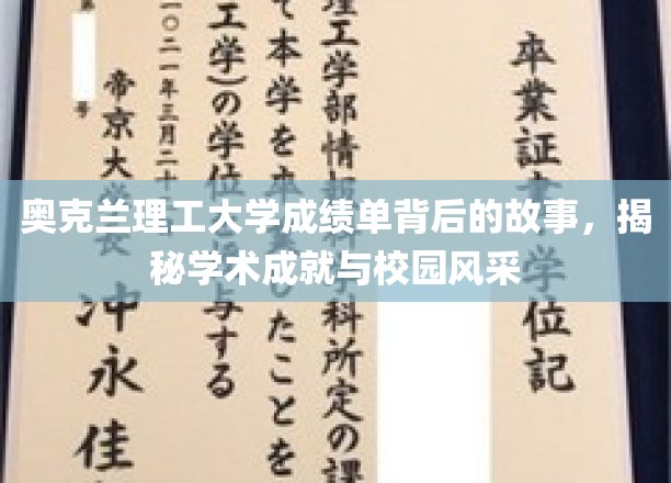 解码奥克兰理工，成绩单背后，探寻学术荣耀与校园魅力