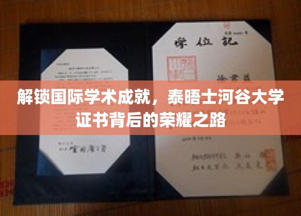 解锁国际学术成就，泰晤士河谷大学证书背后的荣耀之路