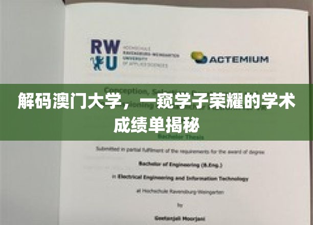 澳门大学风采揭秘，学子荣耀背后的学术实力一览