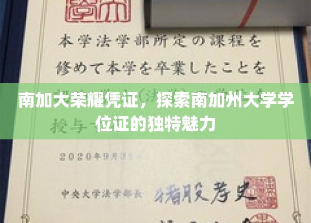 南加大学位证背后的独特印记，揭秘南加州大学的荣耀凭证奥秘