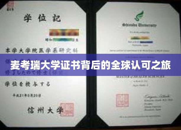 麦考瑞大学证书，跨越国界，全球认可的非凡之旅