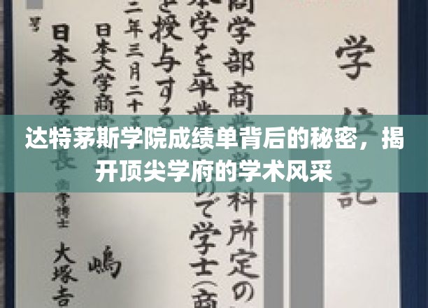 达特茅斯学院成绩单揭秘，一窥顶尖学府的学术魅力与智慧之光
