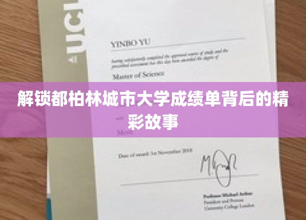 探寻都柏林城市大学成绩单背后的传奇篇章