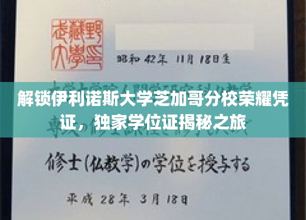 探寻伊利诺斯大学芝加哥分校学位奥秘，揭秘荣耀凭证背后的故事