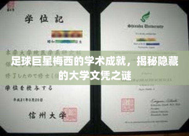 足球天才梅西背后的知识宝藏，探寻他的不为人知大学学历传奇