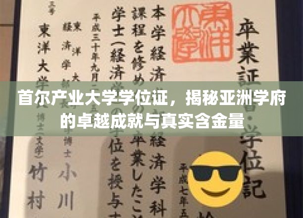 亚洲学府新标杆，首尔产业大学学位证背后的卓越实力与价值认证