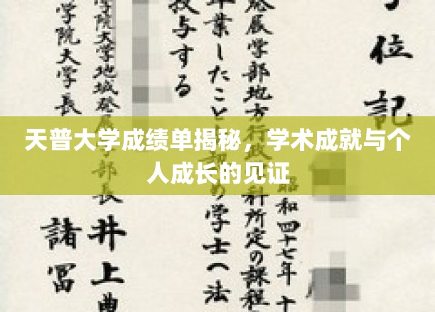 天普大学成绩单深度解读，见证学术成就与个人成长