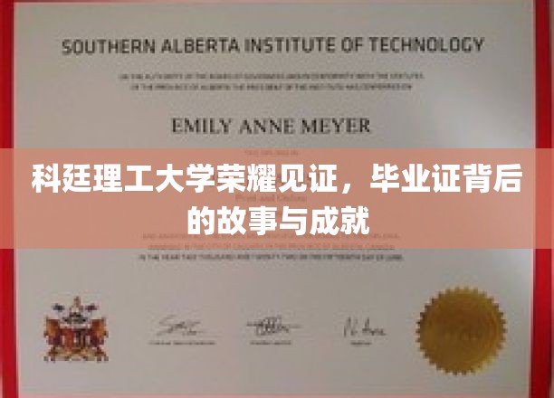 科廷荣耀，毕业证书背后的辉煌历程与璀璨成就
