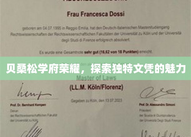 贝桑松学府风华录，一探非凡文凭背后的奥秘
