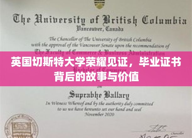 英国切斯特大学荣耀见证，毕业证书背后的故事与价值
